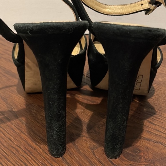 Michael Kors Black Suede Heels Size 8.5 - Picture 5 of 7